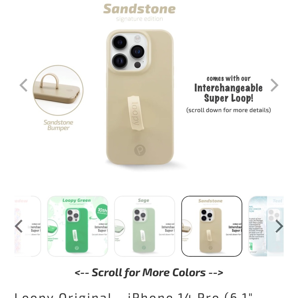 Loopy matte iPhone 14 Pro Max phone case